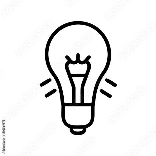 Icon of a Light Bulb	
