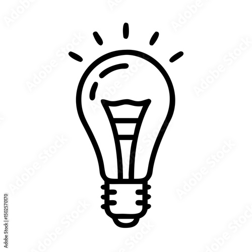 Icon of a Light Bulb	
