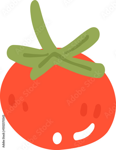 Tomato Illustration, Fresh Garden Clipart, Rustic Kitchen Art

