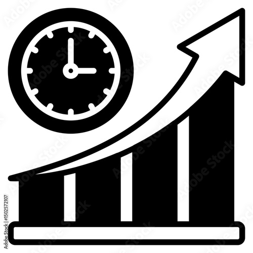 Productivity Chart outline mixed icon