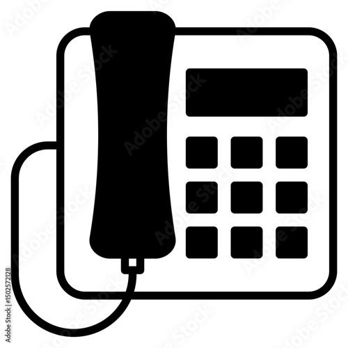 Office Phone outline mixed icon