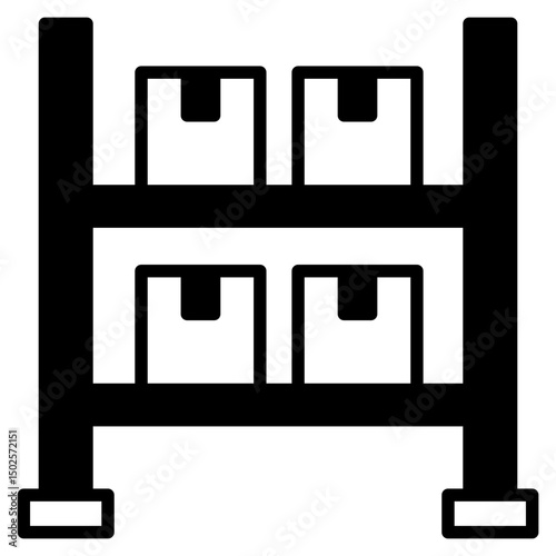 Supply Shelf outline mixed icon