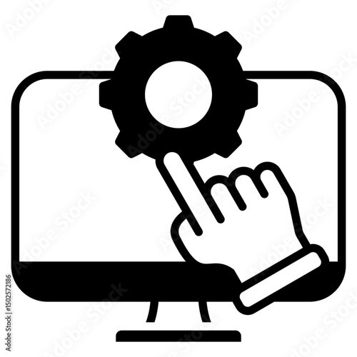 Desktop Tools outline mixed icon