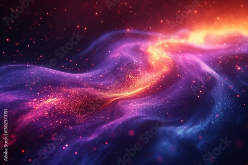 Abstract Cosmic Flow with Vibrant Light Particles