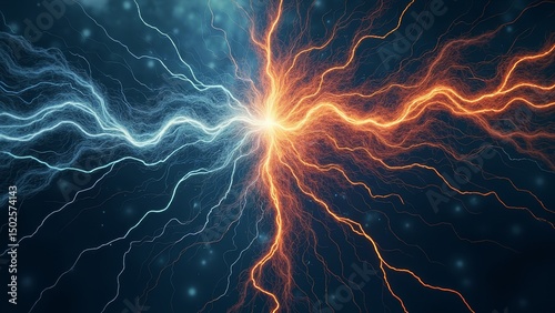 Abstract image of lightning energy