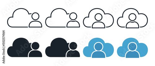 User account backup icon. Illustration vector