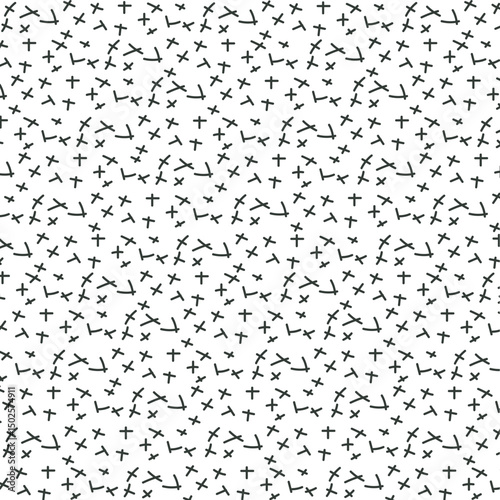 Texture in the form of small crosses or intersecting line segments