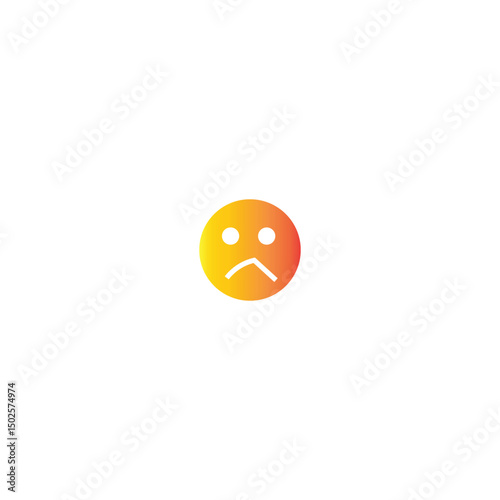 frowning emoji image vector illustration frowning emoji image indicates that we are in an unhappy mood with the situation
