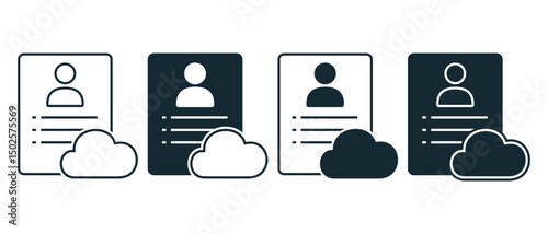 Backup profile documents icon. Illustration vector