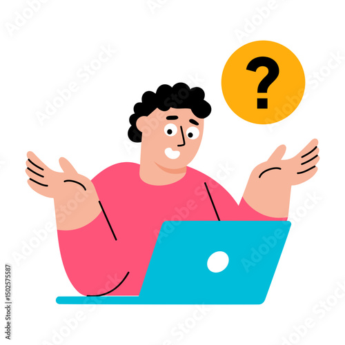 Flat style illustration depicting a dns error