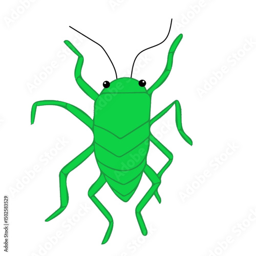 aphid llustration useful for video cartoon making projects.eps