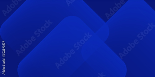 Abstract blue background with glowing geometric lines. Modern blue gradient square shape design. Futuristic technology concept. Suit for brochure, corporate, website, poster, banner, cover modern