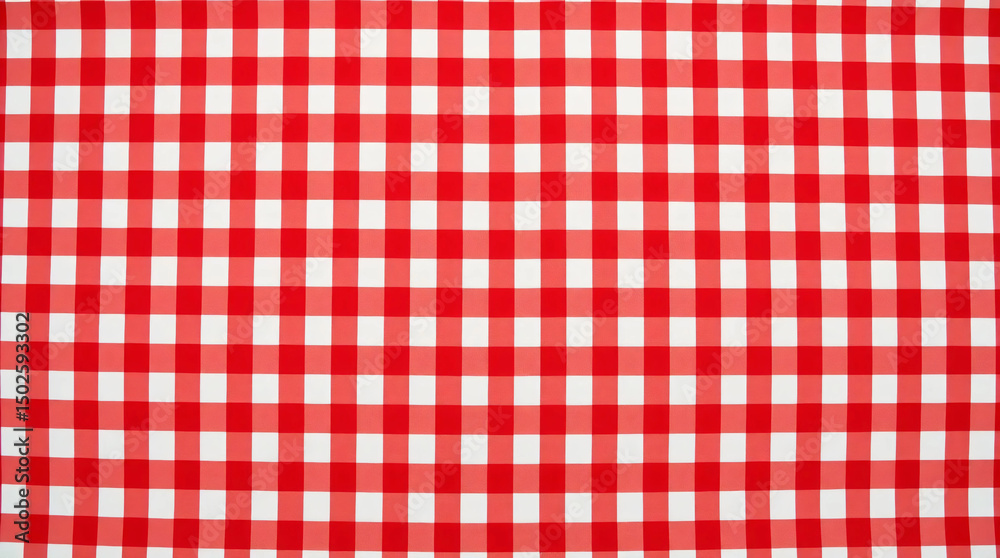 Red gingham tablecloth seamless pattern background Red gingham tablecloth seamless pattern background