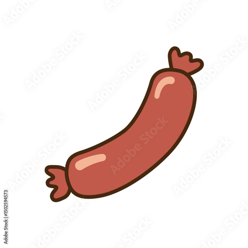 Delicious Sausage Illustration A Simple, Tasty Design