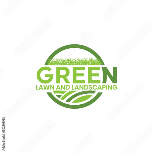 Lawn care logo design, lawn mower services, Landscapes and Yard Maintenance service
