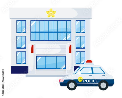 警察署とパトカー～PoliceStation PoliceCar～（個別レイヤー）