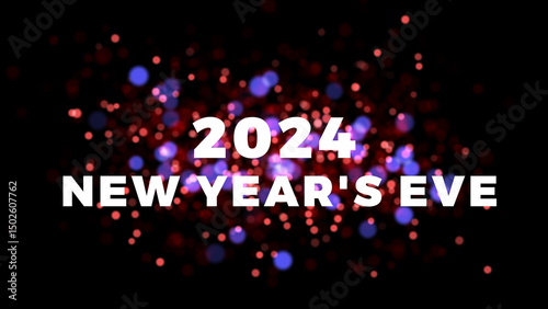 Happy New Year 2025 Countdown with Bokeh Background, Sparkles & Fireworks - Festive Celebration, Countdown Timer, New Year's Eve Party, 2025 Countdown Animation, Holiday Bokeh Lights 4K.