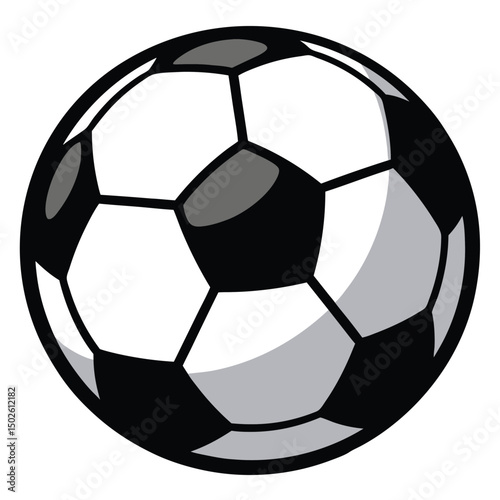 Soccer Ball Isolated Realistic Football Sports Equipment Design for Game Training and Branding