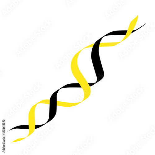 Yellow And Black Wavy Lines 