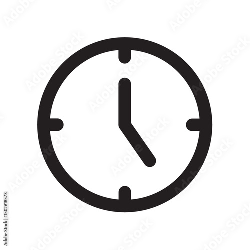 Clock Icons In Trendy Design EPS 10