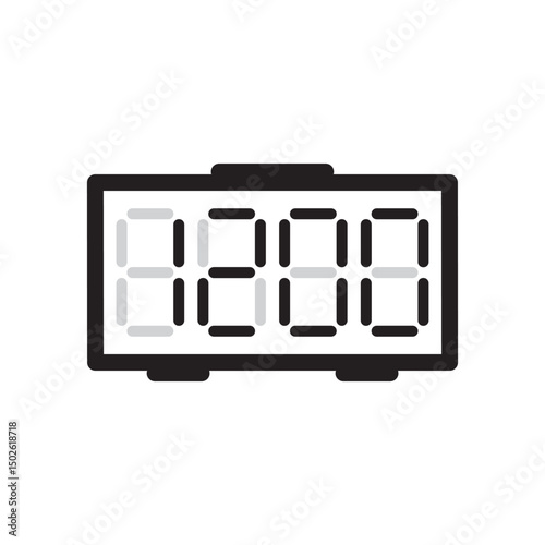 Clock Icons In Trendy Design EPS 10