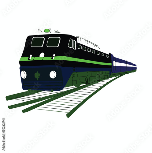 white background train vector