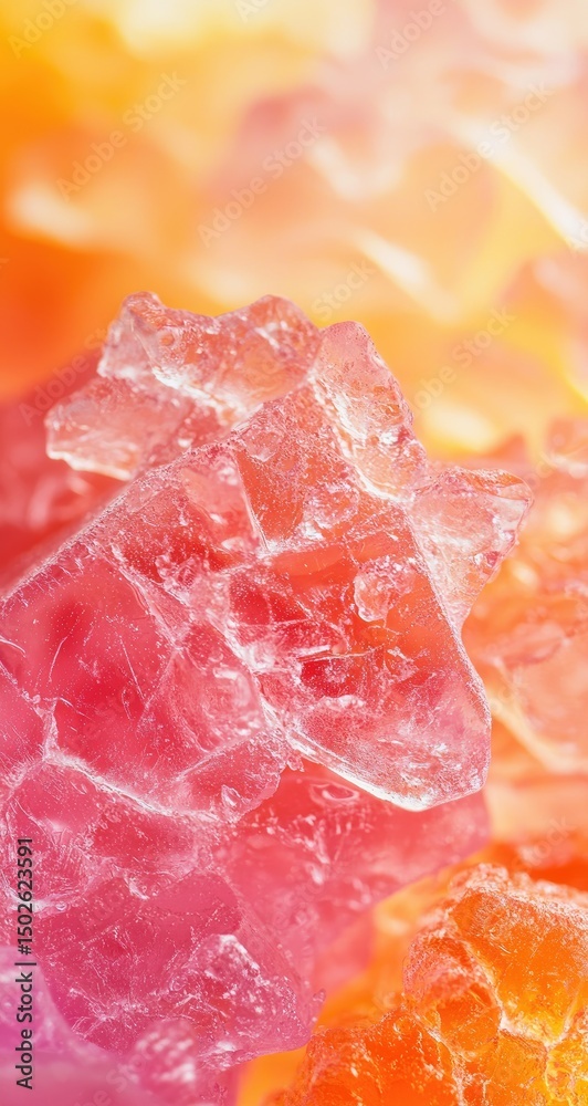 Fototapeta premium Close-up view of colorful crystallized candies