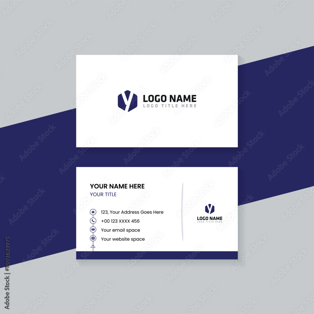 Obraz premium modern business card template