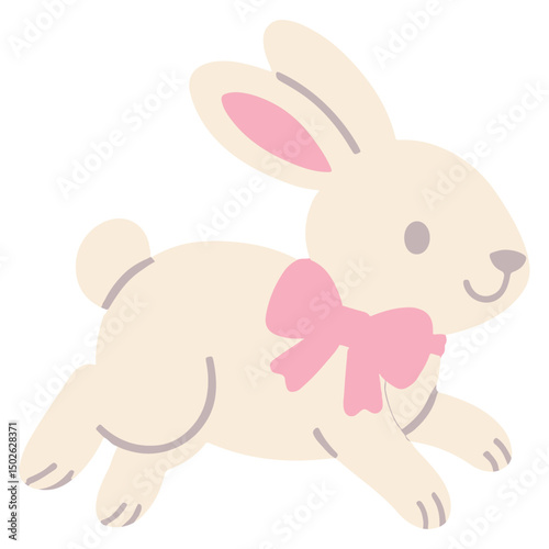 Easter Bunny Illustration, Happy Easter Day Clipart, Easter Festival Cultural Holiday Design Sublimation
