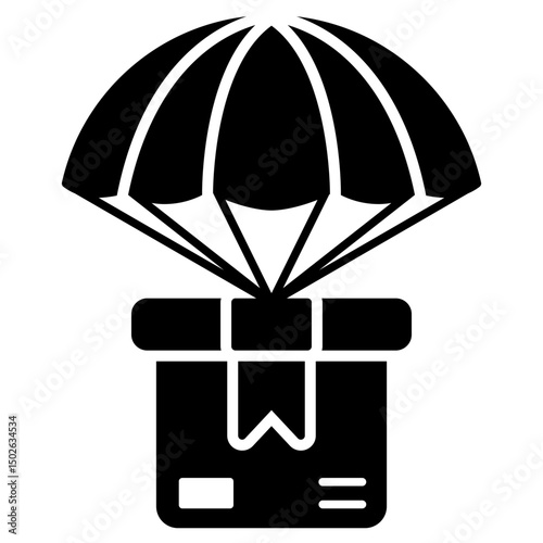 Shipping Box Icon for Delivery and Logistics