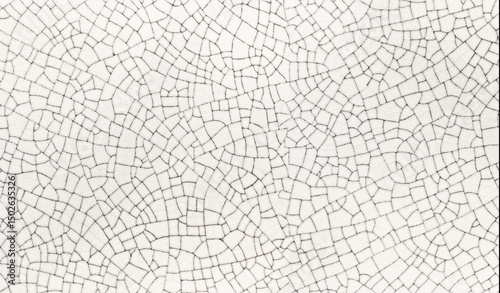 Cracked white ceramic texture abstract background