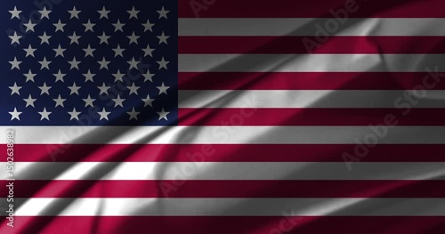 United States of America flag 4K resolution stock video. waving American flag 4K video
