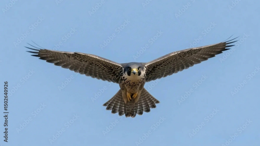 獲物を狙って飛んでいる鷹 獲物を狙って飛んでいる鷹