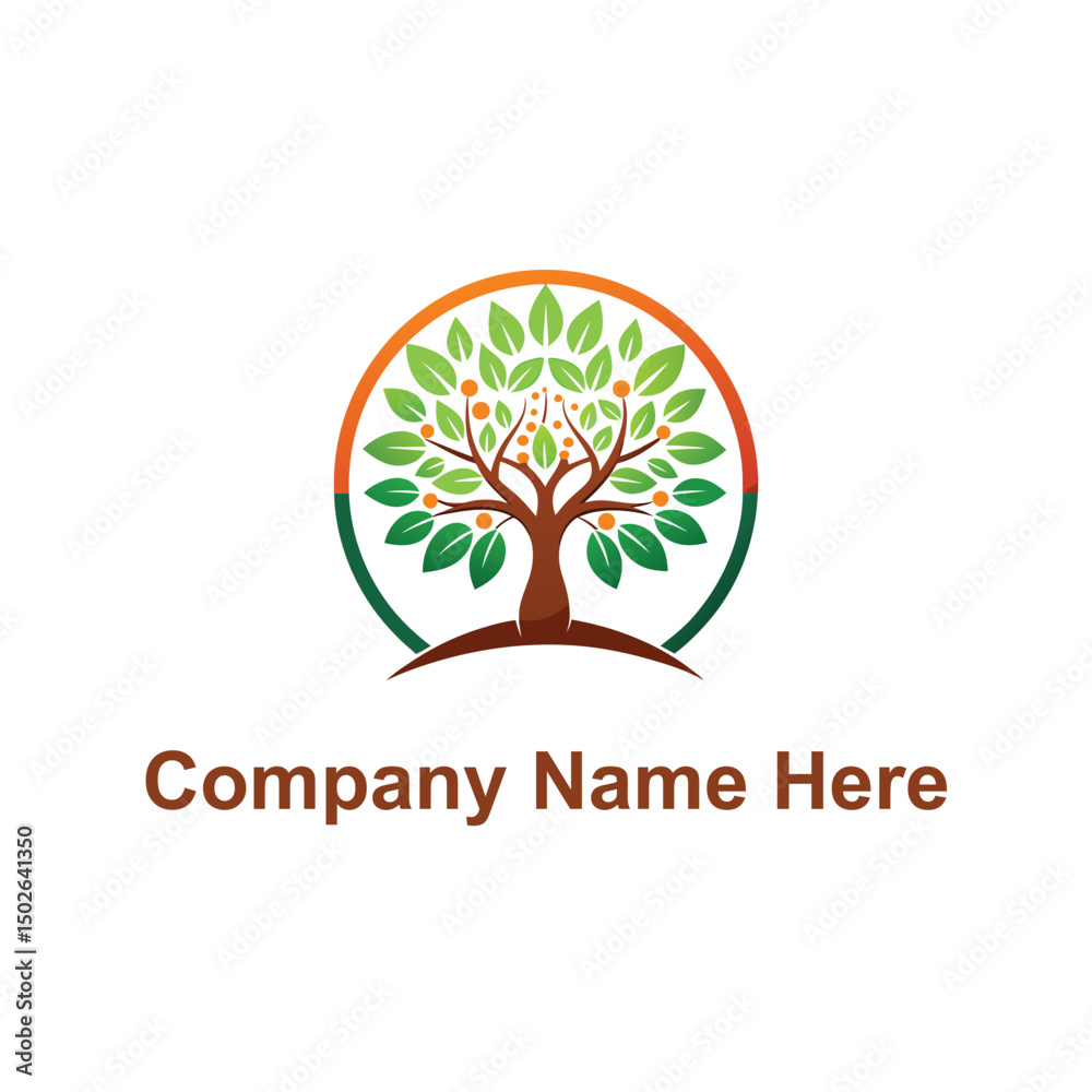 Obraz premium yoga tree logo