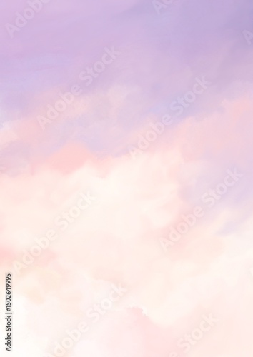 pastel dreamy sunset sky and clouds