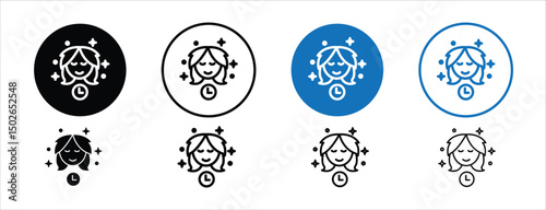 Set of colored pixel perfect Skin care icon  with 1 unexpanded, 1 silhouette, Skin care icon representing personal grooming, beauty, and wellness.