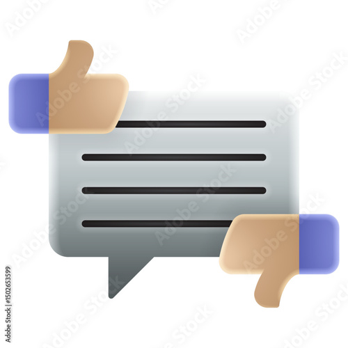 User review icon featuring a user and rating element for websites, apps, feedback forms, and UI evaluation