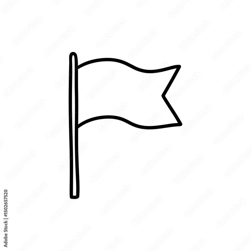 Beach Flag Icon Beach Flag Icon