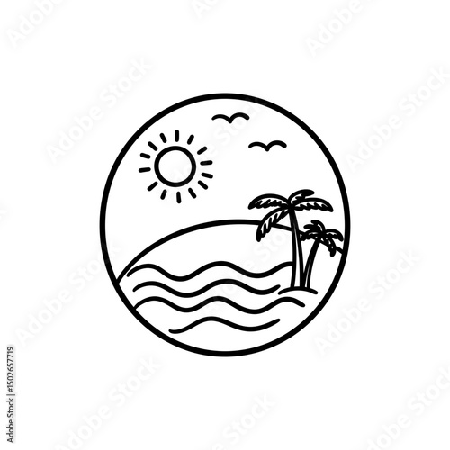 Beach Sketchpad Icon