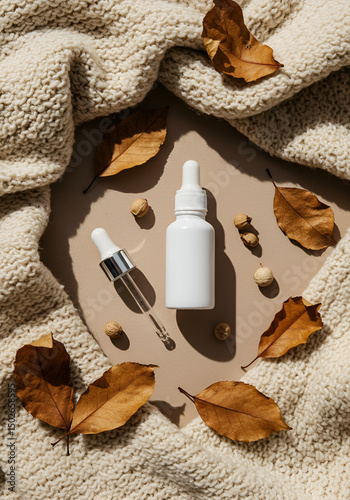 Autumn skincare display photo