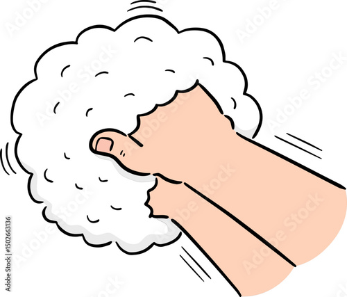 Illustration of hand washing
