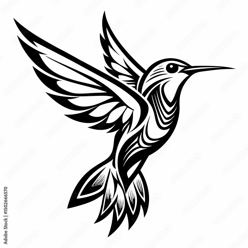 Fototapeta premium vector illustration of a bird