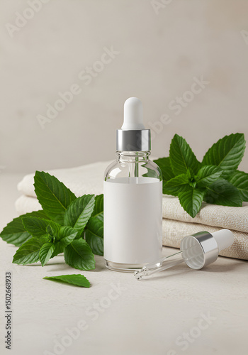 Herbal serum bottle