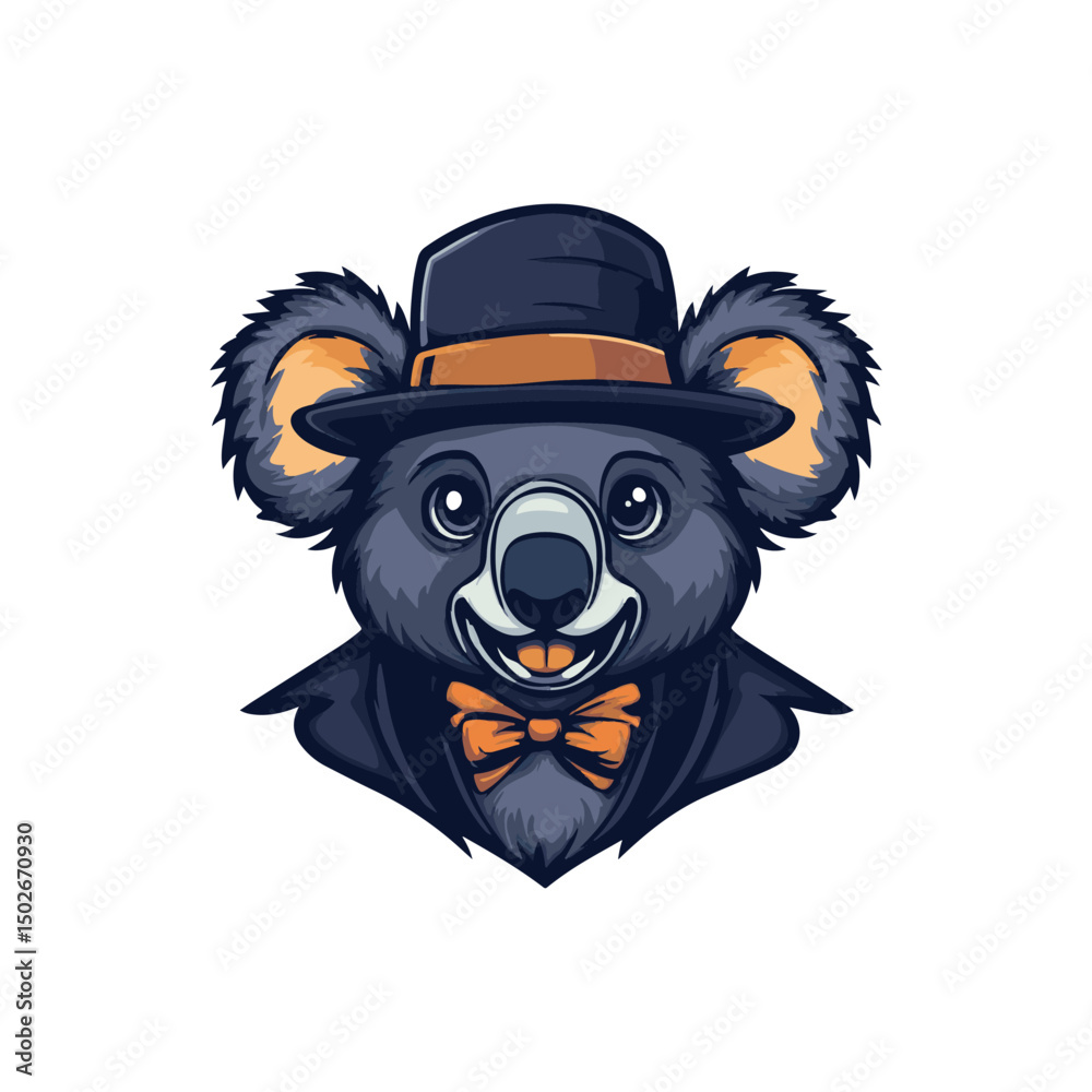 Fototapeta premium Voodoo Koala With Suit Mascot Logo