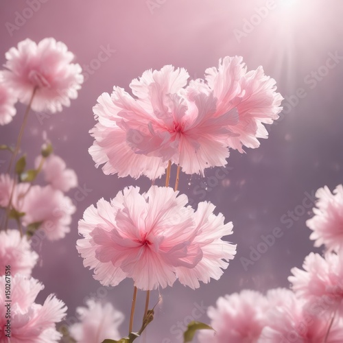 Delicate pink cotton candy flower, ethereal, melting in sunlight, macro, pretty, light