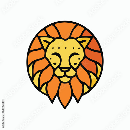 lion hade vactor. illustration 