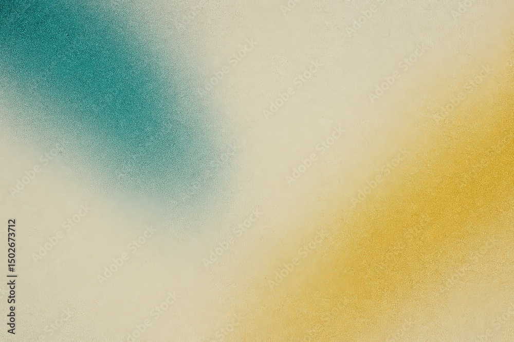 Generative AI, Teal and Yellow Spray Paint Gradient Art Generative AI, Teal and Yellow Spray Paint Gradient Art