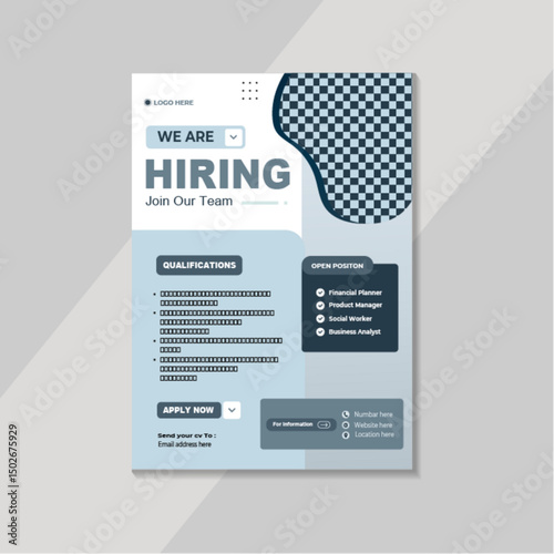 We Are Hiring Join Our Team Flyer Template 