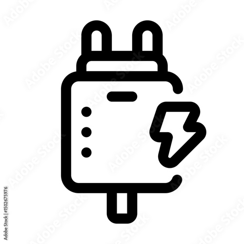 Charger Line Icon. Single icon, line vector icon