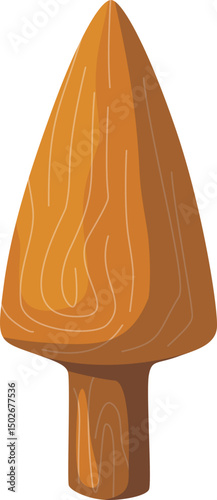Stone Age Handmade Tool Illustration